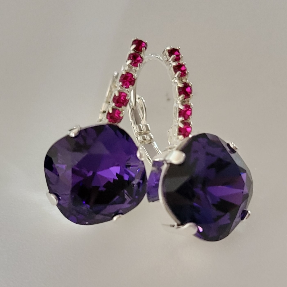 Austrian Crystal Earrings in Silver